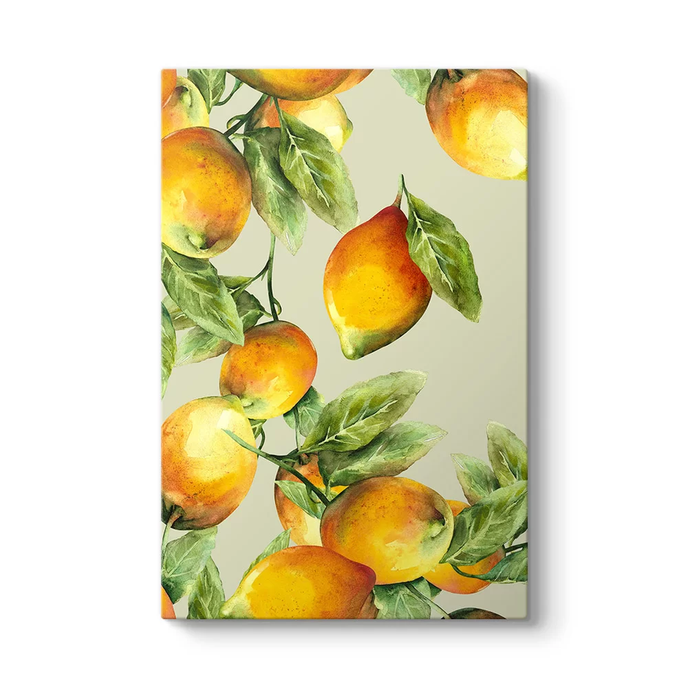 Dalında Limonlar Tablosu - Model 2